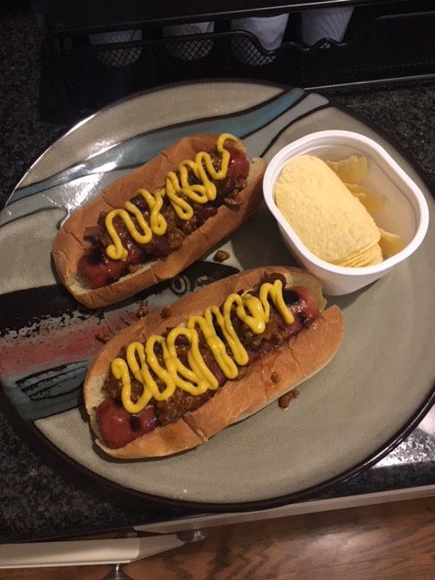 Chili Hot Dogs for Dinner